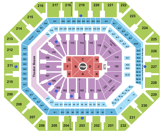 PHX Arena Nate Bargatze Seating Chart